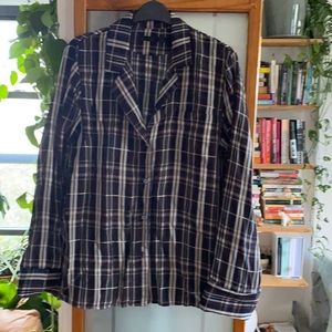 Jenni Kayne Plaid Blouse